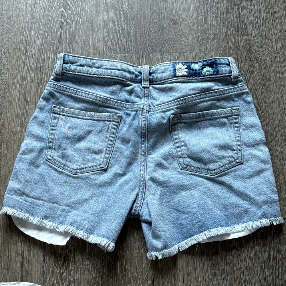 Light Blue Denim Kids Shorts - Picture 6 of 7